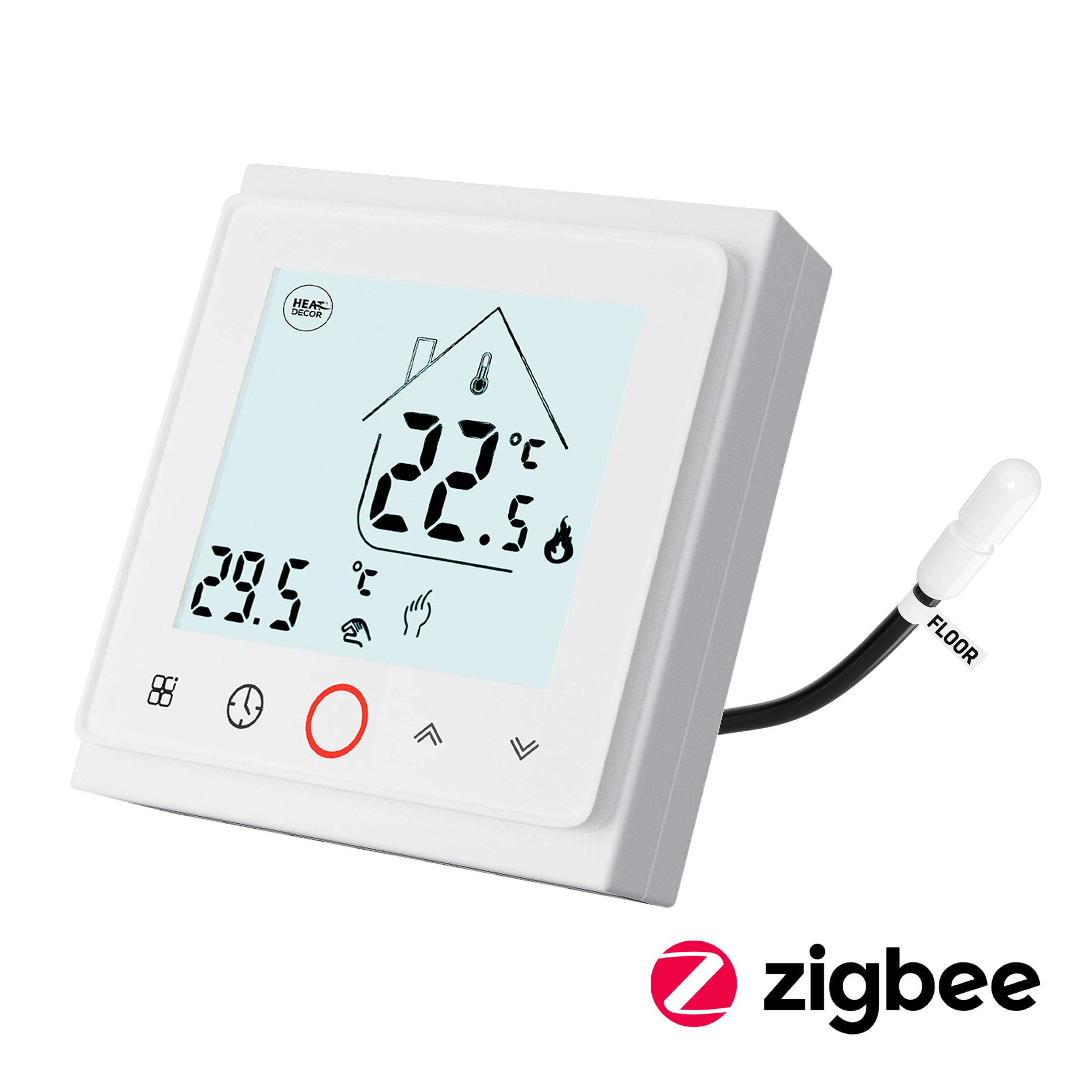 Termostat programowalny HD-T500 z komunikacją Zigbee 3.0 - biały
