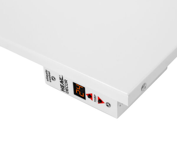Grzejnik stalowy HD-WAVE STEEL z termostatem, moc 400 W – biały