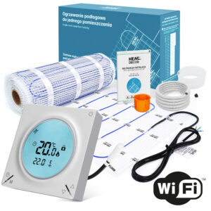 Mata grzewcza HD-MAT150, szer. 50 cm, 150 W/m² – zestaw 10 m² z termostatem programowalnym HD-T300 Wi-Fi