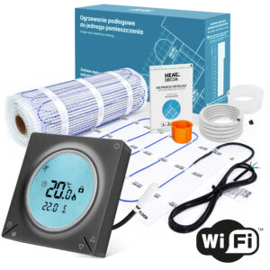 Mata grzewcza HD-MAT150, szer. 50 cm, 150 W/m² – zestaw 1 m² z termostatem programowalnym HD-T300 Wi-Fi